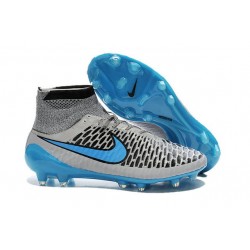 Best Nike Magista Obra FG Shoes For Men Wolf Grey Turquoise Blue Black