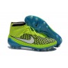 Football Boots For Men Nike Magista Obra FG Volt White Blue Lagoon Black