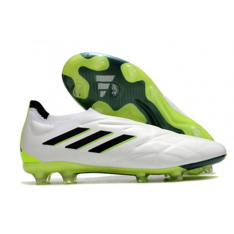 adidas Copa Pure.1 FG Soccer Cleats White Core Black Lucid Lemon