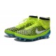 Football Boots For Men Nike Magista Obra FG Volt White Blue Lagoon Black