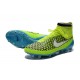 Football Boots For Men Nike Magista Obra FG Volt White Blue Lagoon Black