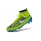 Football Boots For Men Nike Magista Obra FG Volt White Blue Lagoon Black