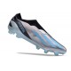 adidas X Crazyfast .1 Laceless FG Silver Met Bliss Blue Core Black