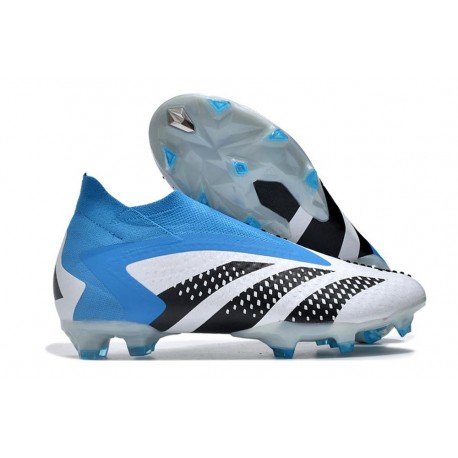 adidas Predator Accuracy+ FG White Blue Black