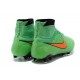 Football Boots For Men Nike Magista Obra FG Poison Green Total Orange Black