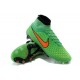 Football Boots For Men Nike Magista Obra FG Poison Green Total Orange Black