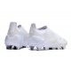 adidas Predator Elite Laceless FG White Silver