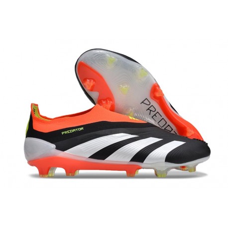 adidas Predator Elite Laceless FG Solar Energy - Core Black Footwear White Solar Red