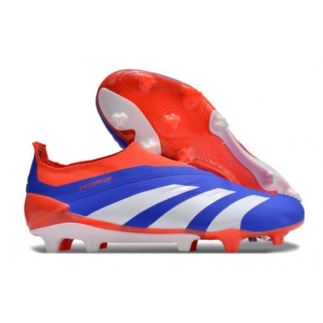 adidas Predator Elite Laceless FG Blue White Red