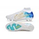 Nike Air Zoom Mercurial Superfly 9 Elite FG White Blue Gold