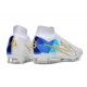 Nike Air Zoom Mercurial Superfly 9 Elite FG White Blue Gold