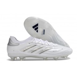adidas Copa Pure 2 Elite+ FG Cleat Pearlized - Footwear White Silver Metallic