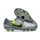 Nike Tiempo Legend 10 Elite FG Cleats Grey Black Green