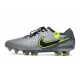 Nike Tiempo Legend 10 Elite FG Cleats Grey Black Green