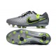 Nike Tiempo Legend 10 Elite FG Cleats Grey Black Green