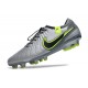 Nike Tiempo Legend 10 Elite FG Cleats Grey Black Green