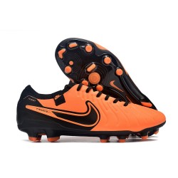 Nike Tiempo Legend 10 Elite FG Cleats Orange Black