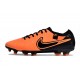 Nike Tiempo Legend 10 Elite FG Cleats Orange Black