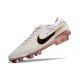 Nike Tiempo Legend 10 Elite FG Cleats White Gold Black