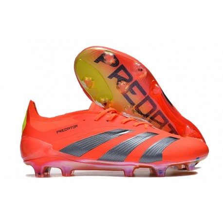 adidas Predator Low Elite Firm Ground Predstrike - Solar Red Core Black Solar Yellow