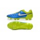 Nike Football Boots For Men - Tiempo Legend V FG Blue Volt White