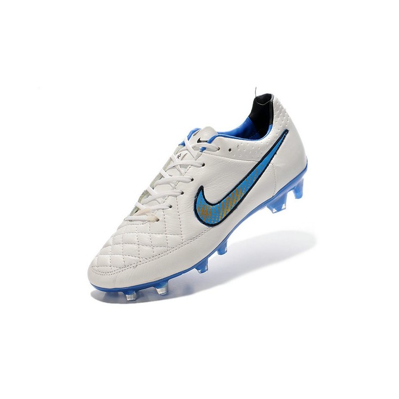 2016 Nike Tiempo Legend V FG - Best Soccer Cleats White Blue