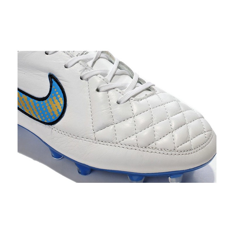 2016 Nike Tiempo Legend V FG - Best Soccer Cleats White Blue