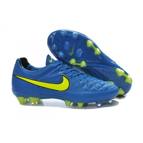 nike tiempo blue and green