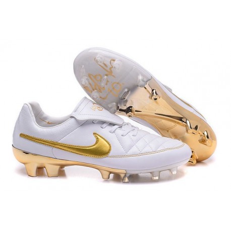 golden soccer shoes