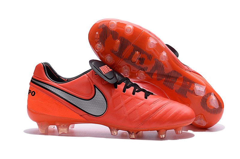 nike tiempo grey and orange