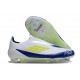 adidas F50 Elite Laceless FG White Blue Volt