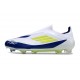 adidas F50 Elite Laceless FG White Blue Volt