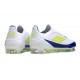 adidas F50 Elite Laceless FG White Blue Volt