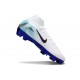 Nike Zoom Mercurial Superfly 10 Elite FG Boots White Black Blue