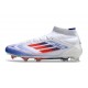 adidas F50 Elite Mid FG Advancement - Footwear White Solar Red Lucid Blue
