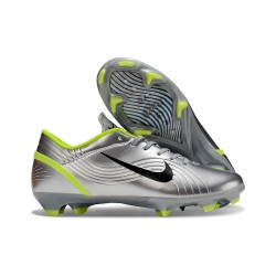 Nike Zoom Mercurial Vapor 16 Elite FG Football Cleats Silver Black