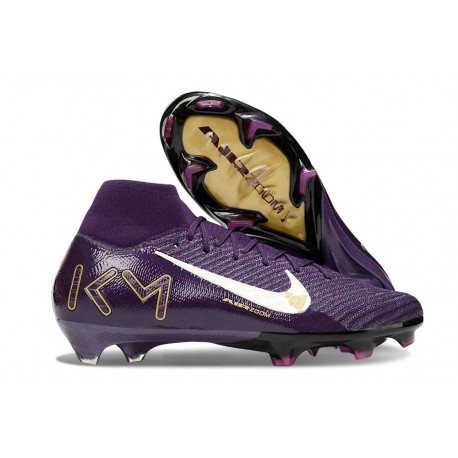 Nike Mercurial Superfly X Elite FG Cleat X MBAPPE Grand Purple Pale Ivory