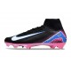 Nike Mercurial Superfly X Elite FG Cleat Black White Pink Blue