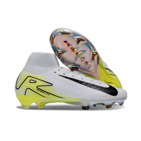 Nike Mercurial Superfly X Elite FG Cleat White Black Yellow
