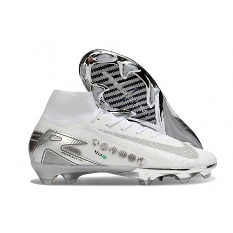 Nike Mercurial Superfly X Elite FG Cleat White Silver
