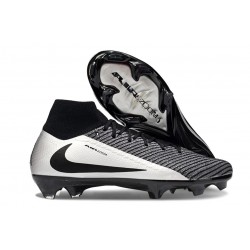 Nike Mercurial Superfly X Elite FG Cleat Black Silver