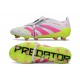 New 2025 Adidas Predator Elite FT FG White Lucid Pink Lucid Lemon