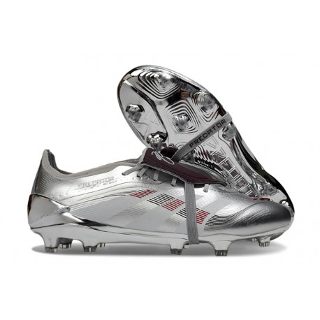 Adidas Predator Elite Foldover Tongue FG Silver