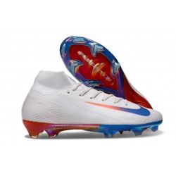 Nike Zoom Mercurial Superfly 10 Elite FG White Blue Red