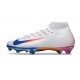 Nike Zoom Mercurial Superfly 10 Elite FG White Blue Red