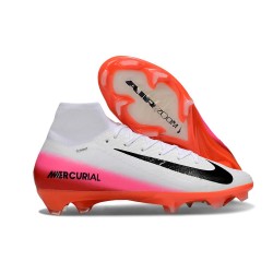 Nike Zoom Mercurial Superfly 10 Elite FG White Red Black