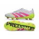 adidas Predator L Elite FG New White Lucid Pink Lucid Lemon