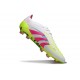 adidas Predator L Elite FG New White Lucid Pink Lucid Lemon