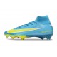Nike Zoom Mercurial Superfly 10 Elite FG Blue Yellow