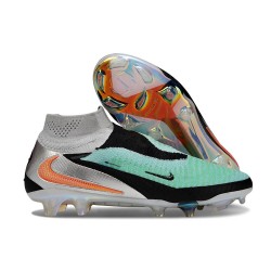 Nike Phantom 6 High Cut Elite FG Hyper Turq Chrome Black Total Crimson